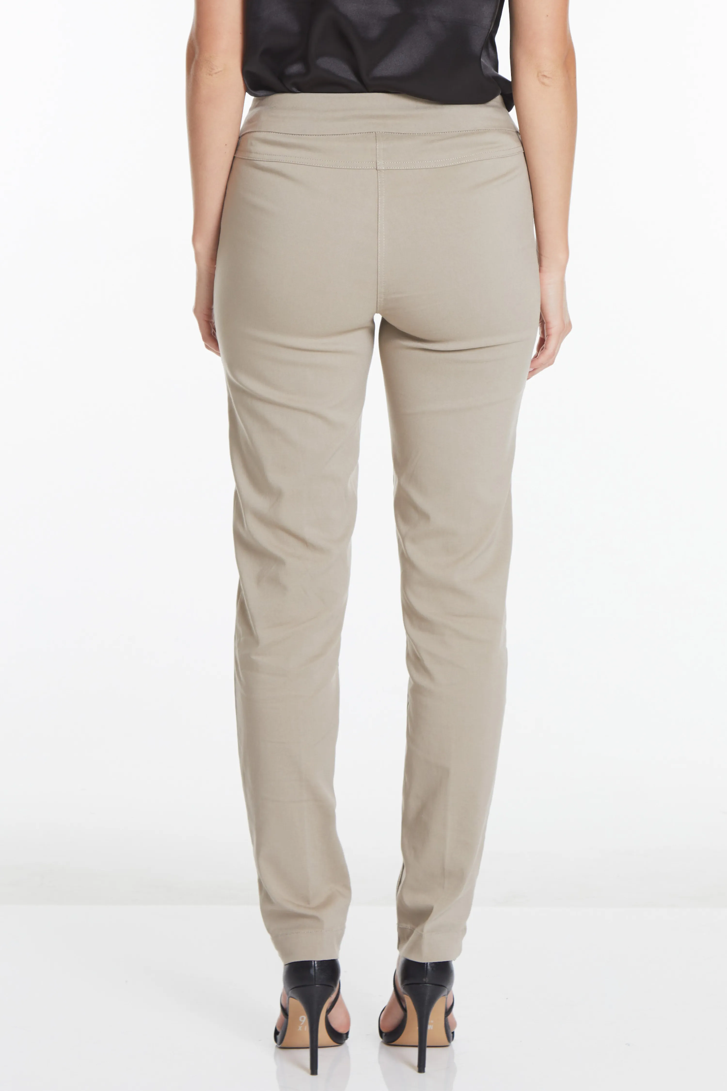 Pull-On Narrow Leg Pant - Stone sold by SlimSation product image thumbnail 2