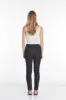 Plus Pull-On Solid Narrow Leg Pant With Faux Front Pockets - Black Denim sold by SlimSation
