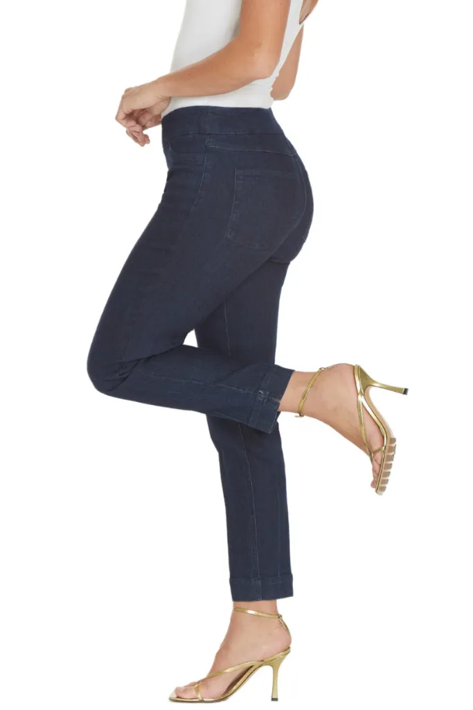 Pull-On Ankle Jeans with Back Pockets sold by SlimSation product image thumbnail 5