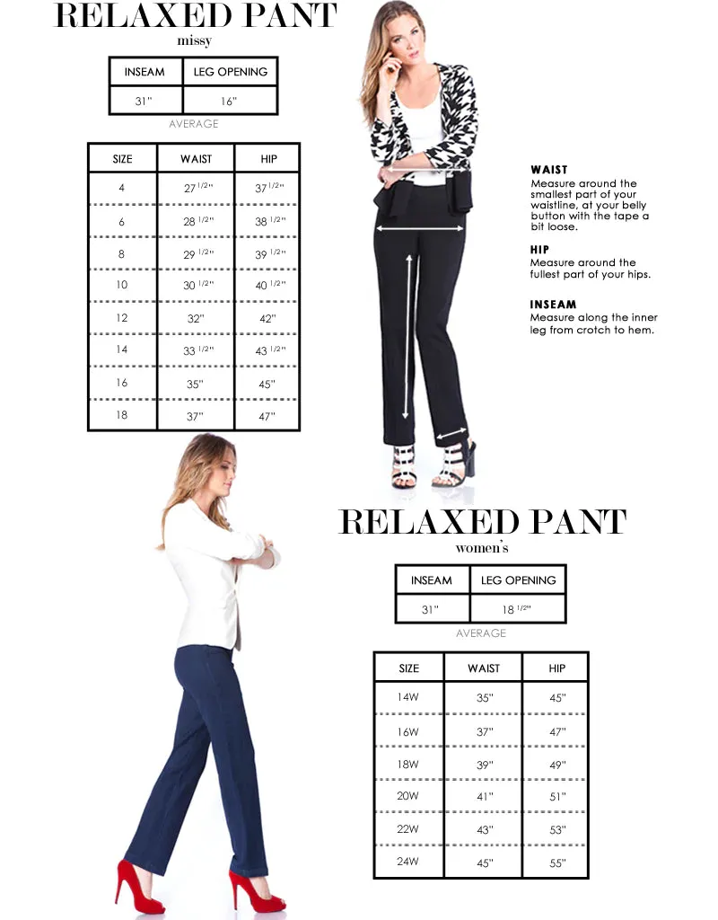Wide Band Pull On Solid EASE-Y-Fit Knit Relaxed Pant - White sold by SlimSation product image thumbnail 3