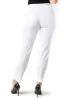 Wide Band Elastic Waist Ankle Pants - White sold by SlimSation