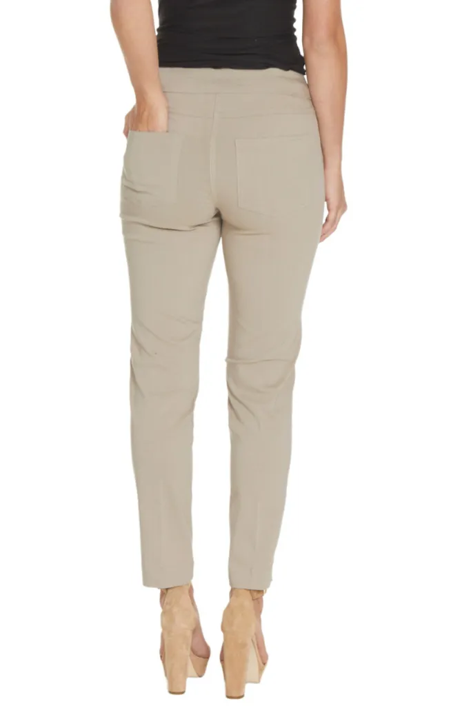 Plus Size Pull On Trouser Pants - Stone sold by SlimSation product image thumbnail 3