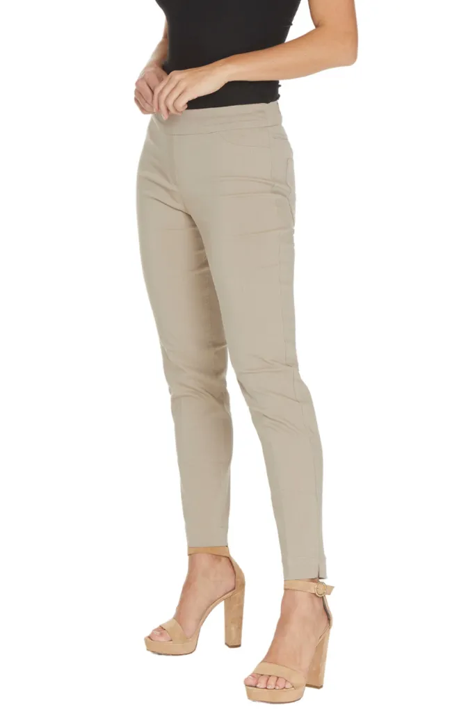 Plus Size Pull On Trouser Pants - Stone sold by SlimSation product image thumbnail 4