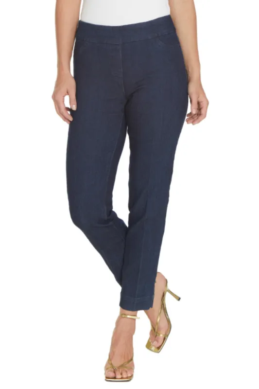 Plus Size Denim Ankle Jeans with Back Pockets sold by SlimSation