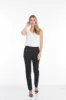Wide Band Elastic Waist Ankle Pants - Black sold by SlimSation