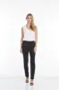 Wide Band Elastic Waist Ankle Pants - Black sold by SlimSation