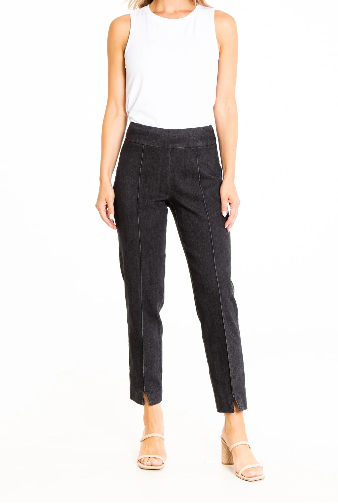 Thin Her Black Denim Ankle Pants sold by SlimSation product image thumbnail 3