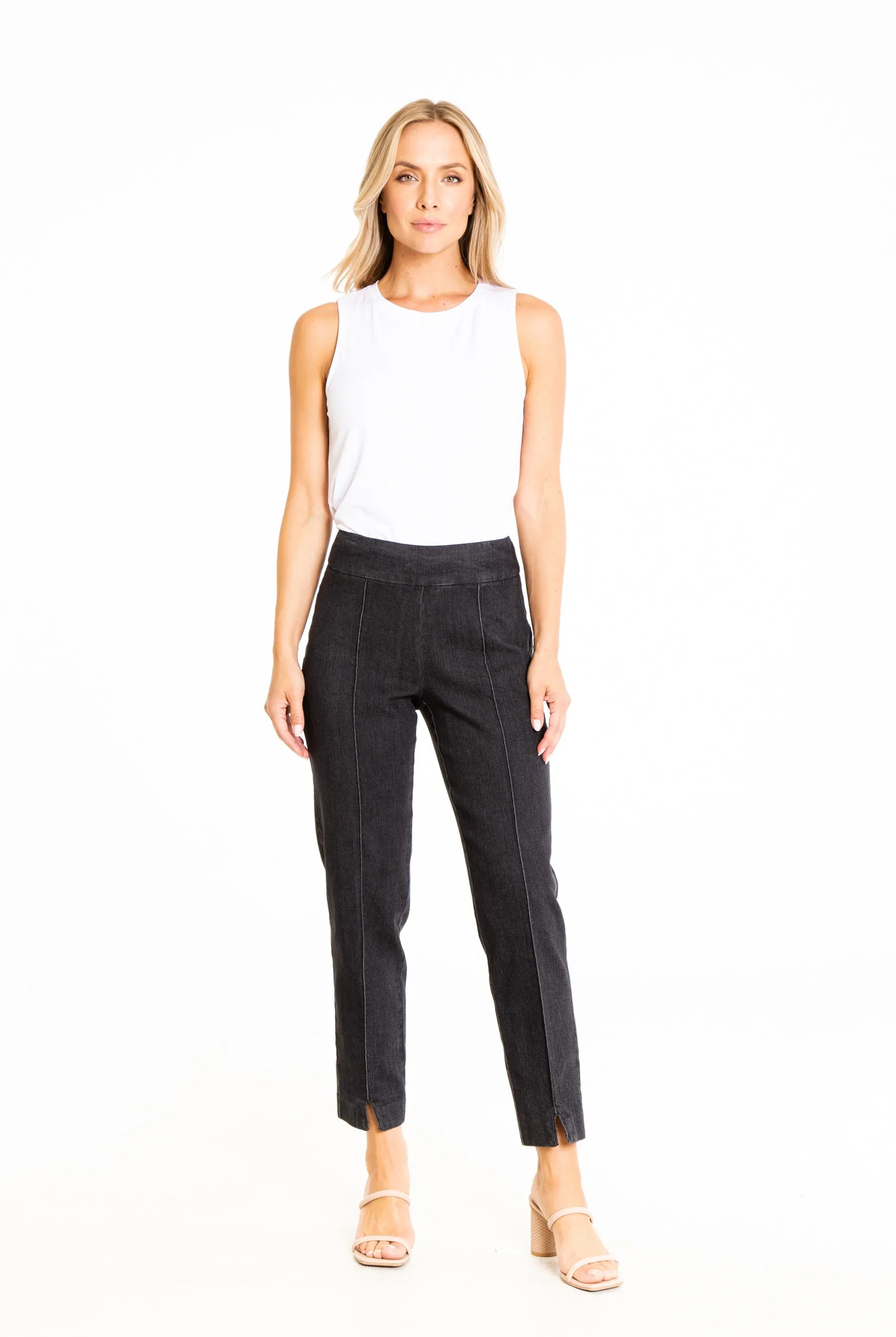 Thin Her Black Denim Ankle Pants sold by SlimSation product image thumbnail 5