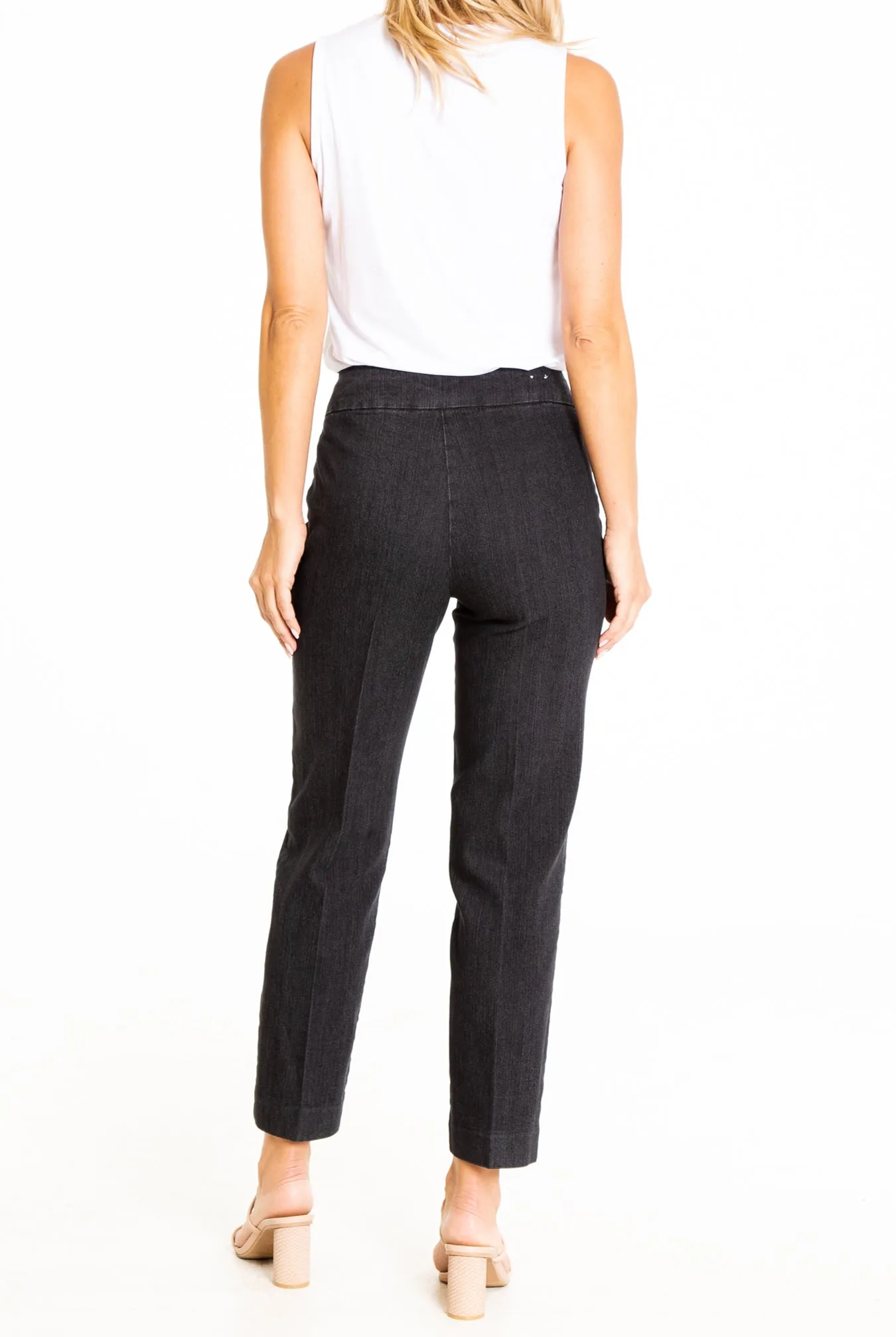 Thin Her Black Denim Ankle Pants sold by SlimSation product image thumbnail 2