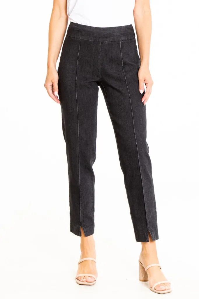 Thin Her Black Denim Ankle Pants sold by SlimSation