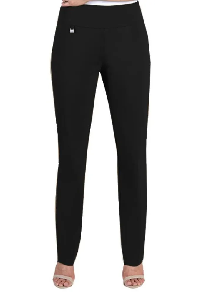 Plus Size Solid EASE-Y-Fit Knit Relaxed Pant - Black sold by SlimSation