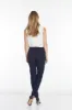 Plus Size Pull-On Solid Narrow Leg Pant With Faux Front Pockets - Midnight Blue sold by SlimSation