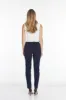 Plus Size Pull-On Solid Narrow Leg Pant With Faux Front Pockets - Midnight Blue sold by SlimSation