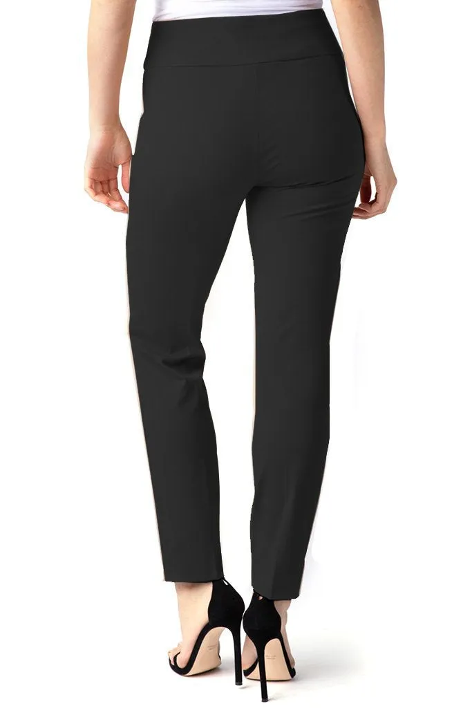 Petite Elastic Waist Ankle Pants - Black sold by SlimSation product image thumbnail 3