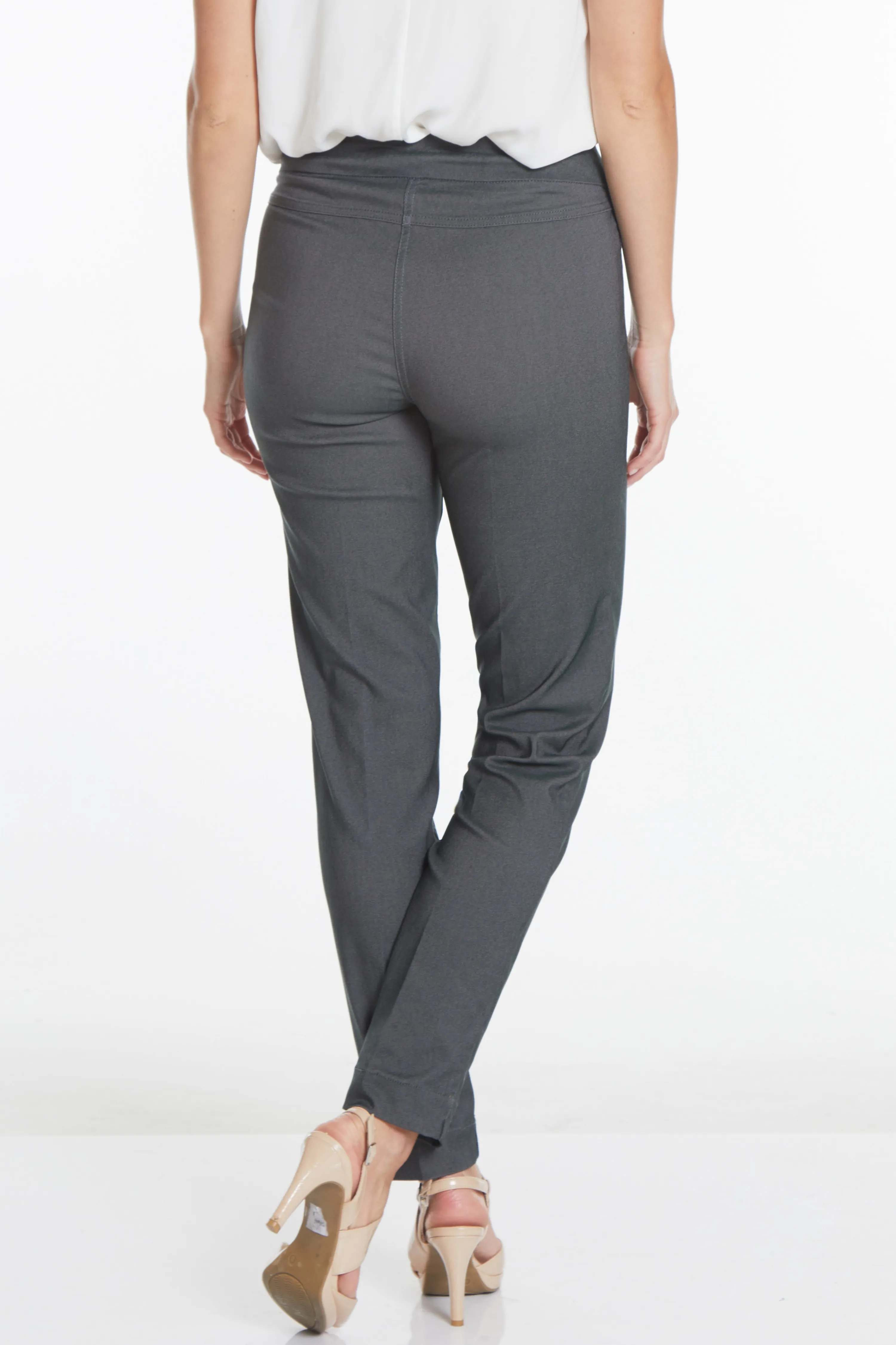 Pull-On Narrow Leg Pant - Charcoal sold by SlimSation product image thumbnail 2