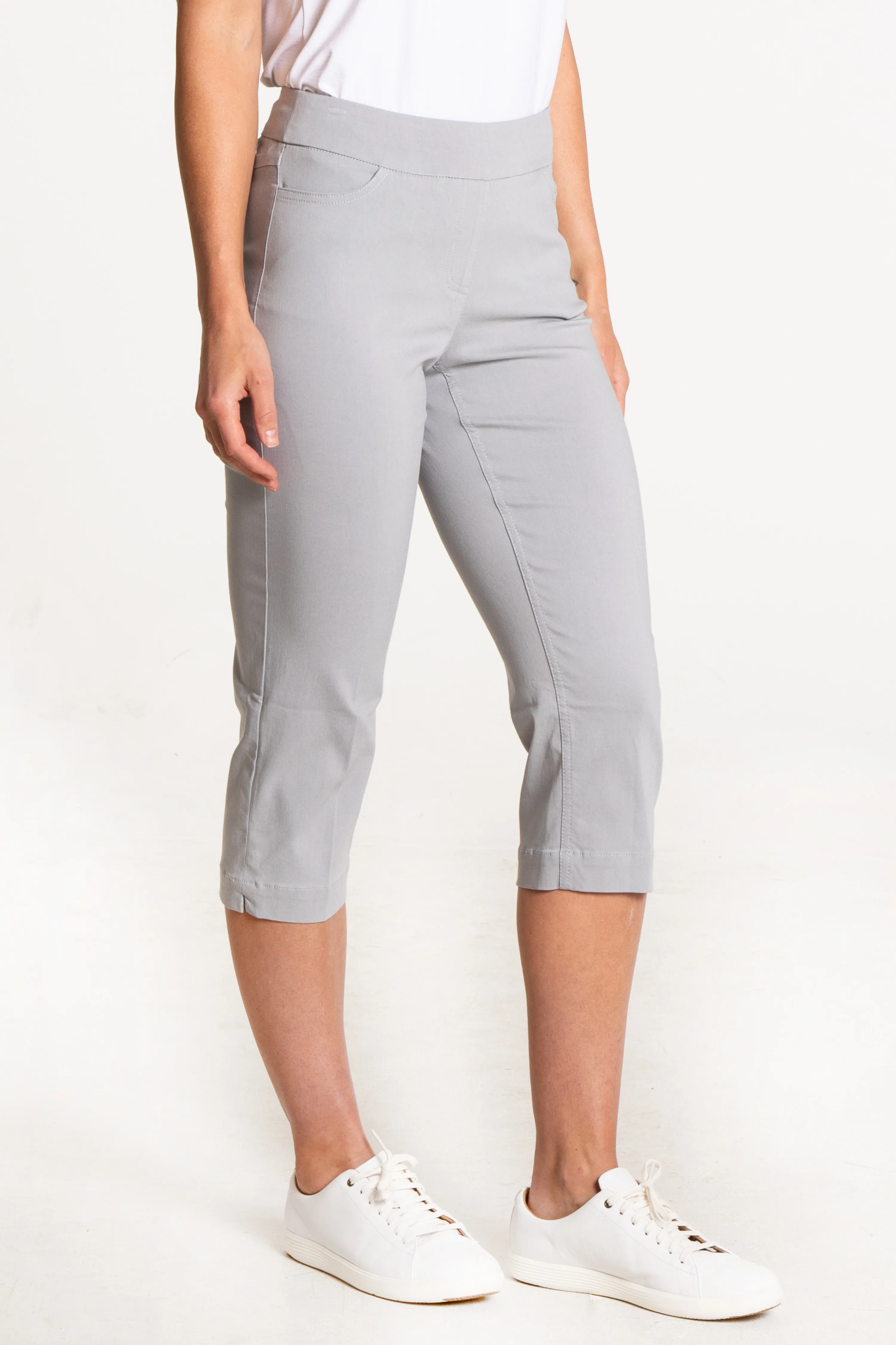 Golf Capris With Pockets - Sterling sold by SlimSation