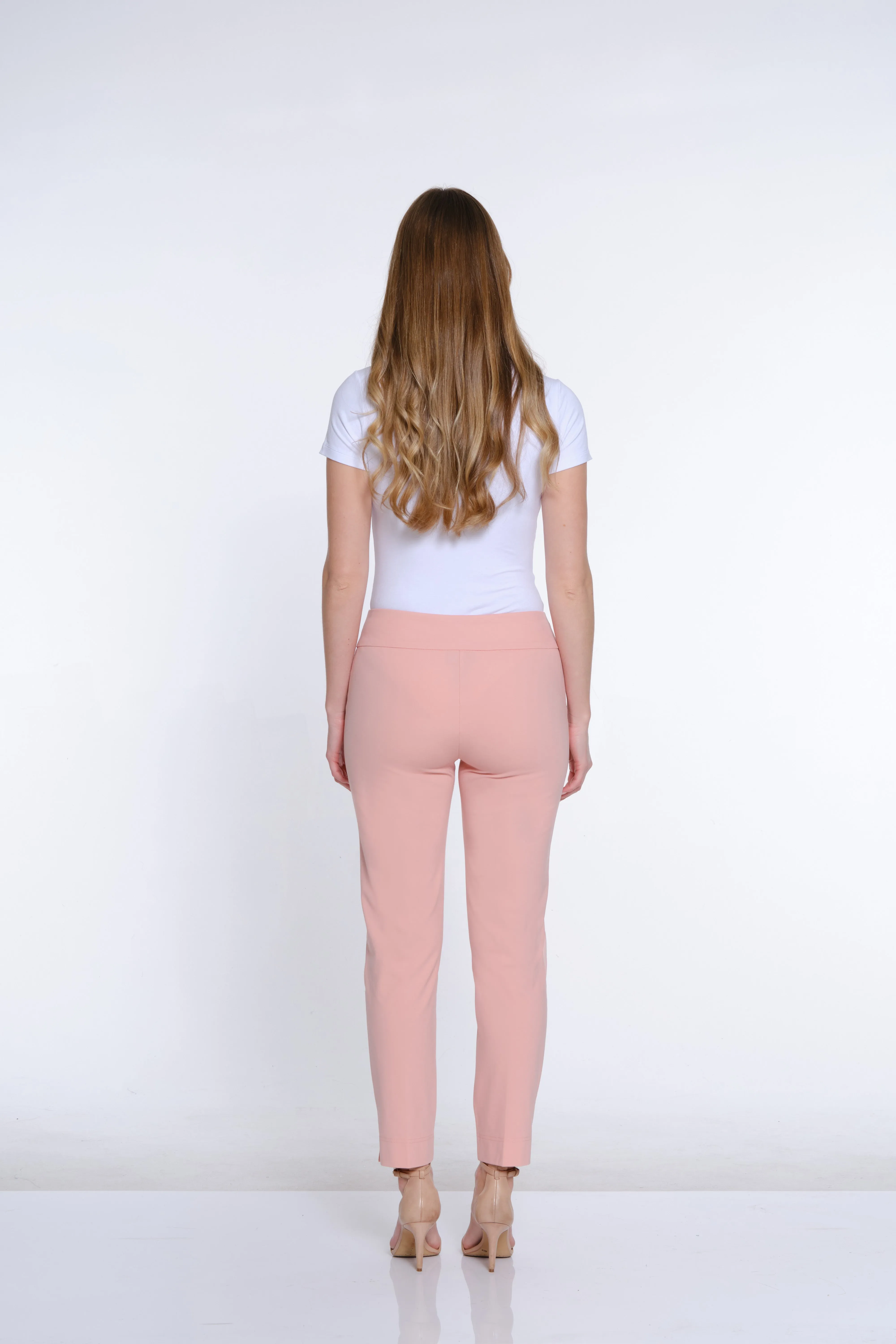 Plus Size Elastic Waist Pull On Pants - Blush sold by SlimSation product image thumbnail 2