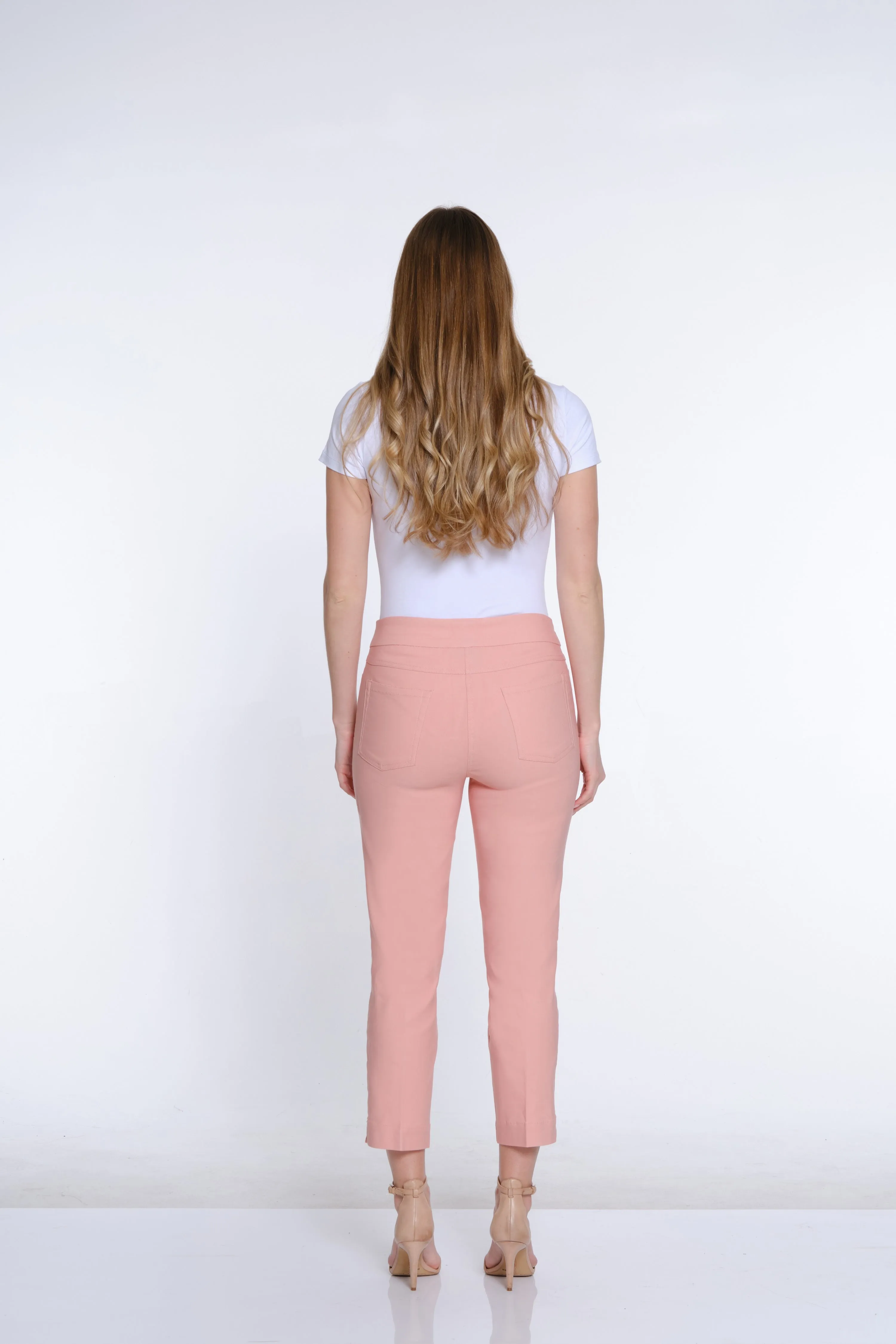 Plus Pull-On Crop Pant With Real Front & Back Pockets - Blush sold by SlimSation product image thumbnail 3