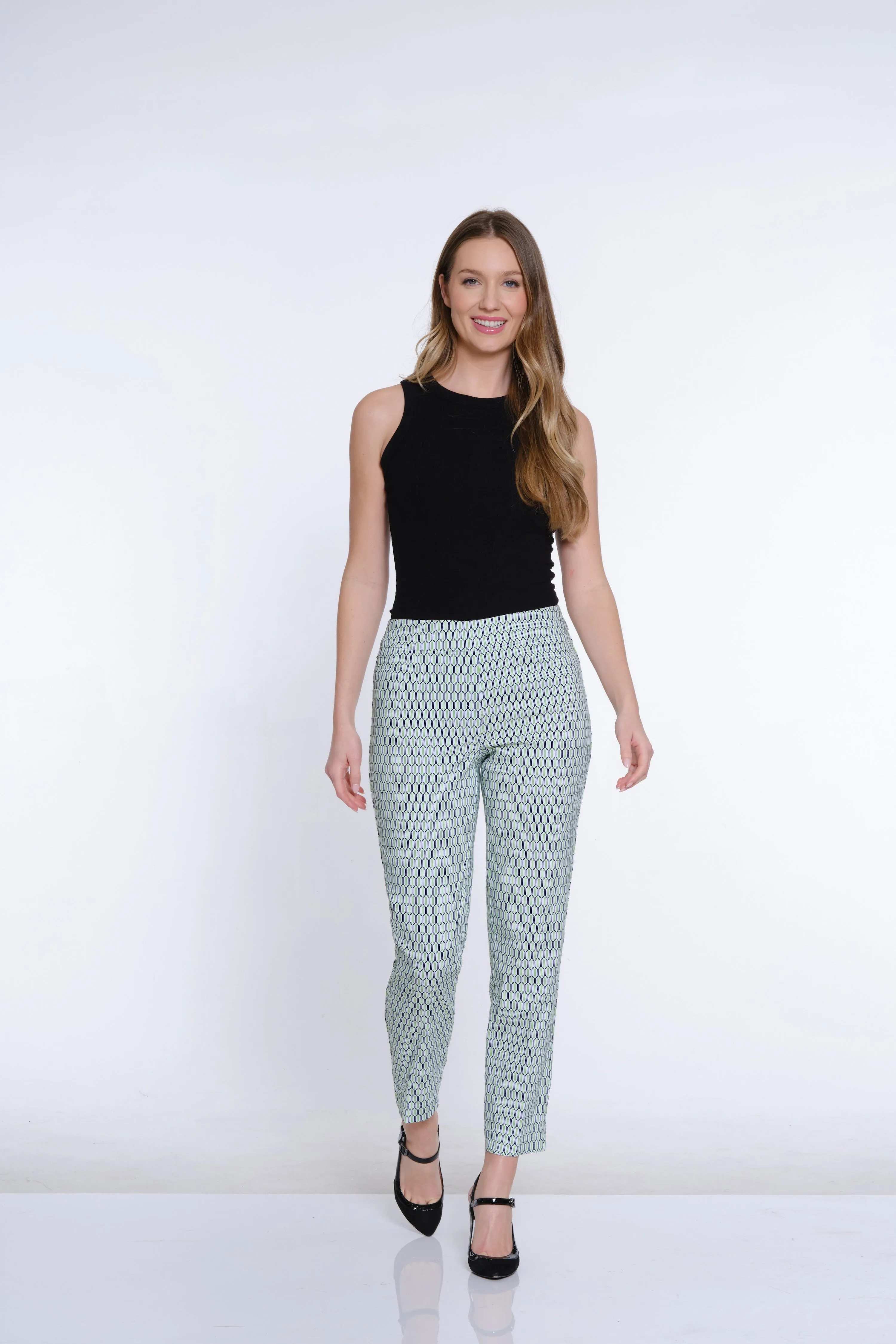 Plus Print Ankle Pant - Multi sold by SlimSation product image thumbnail 2