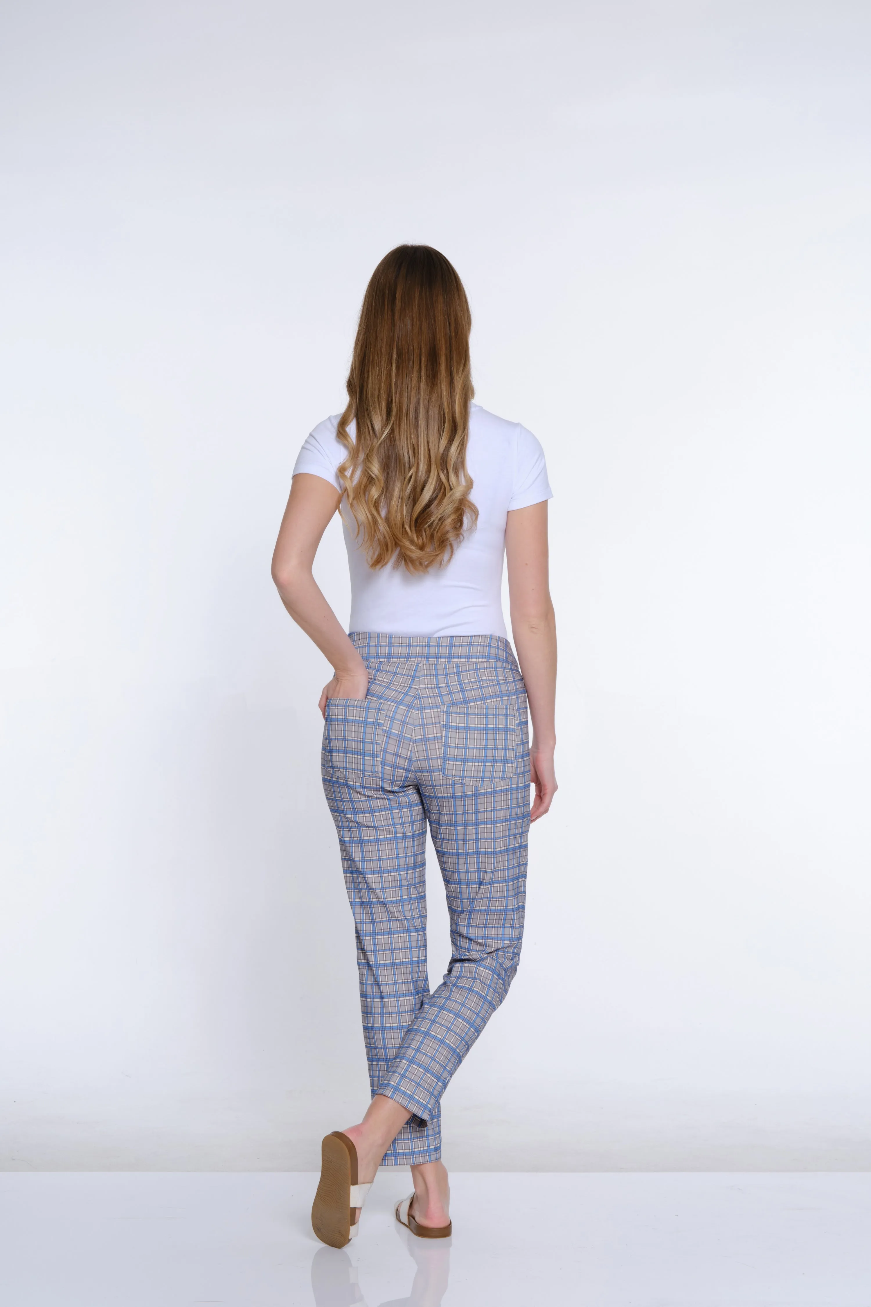 Plus Print Ankle Pant - Plaid Multi sold by SlimSation product image thumbnail 3