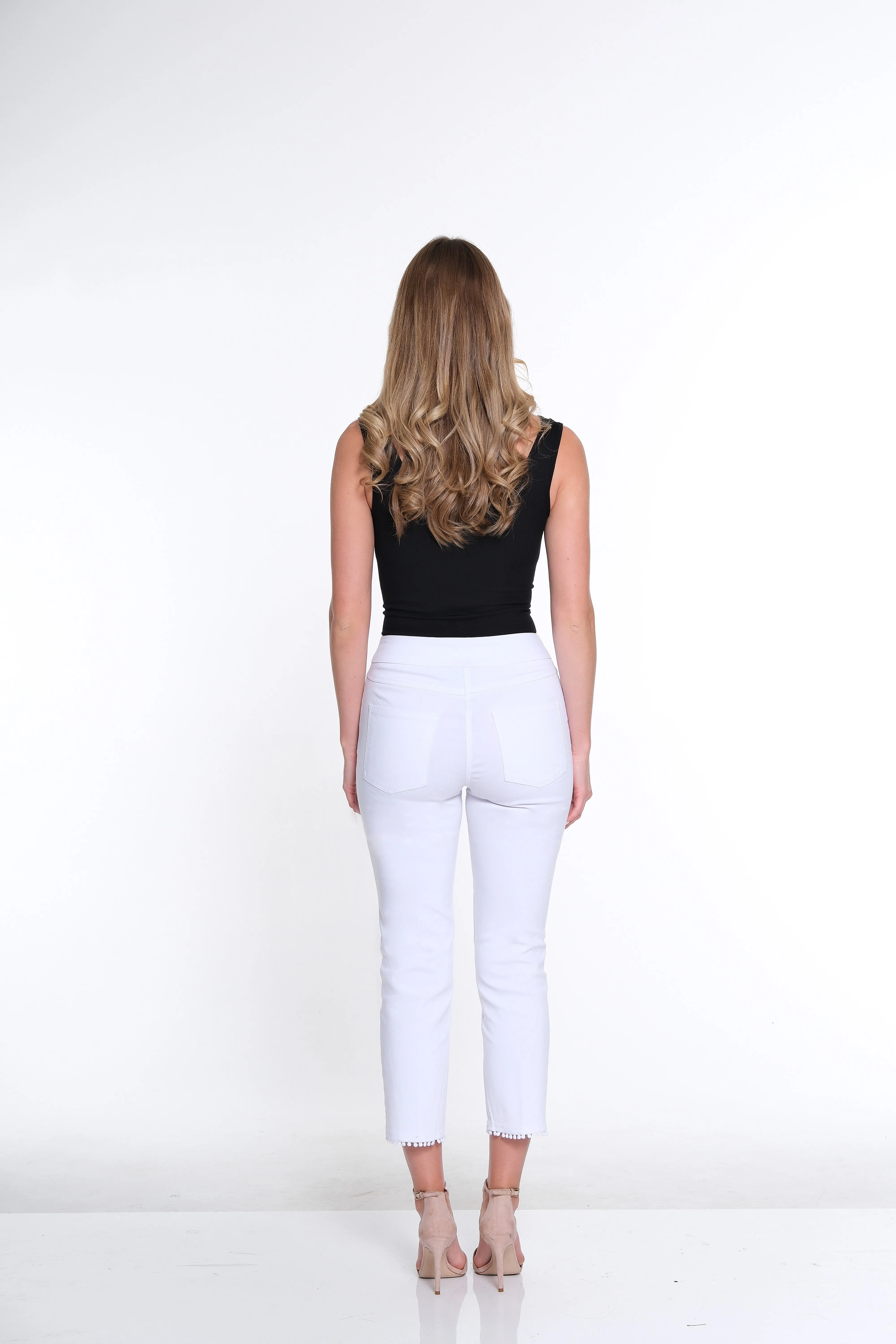 Denim Crop Pant- White sold by SlimSation product image thumbnail 5