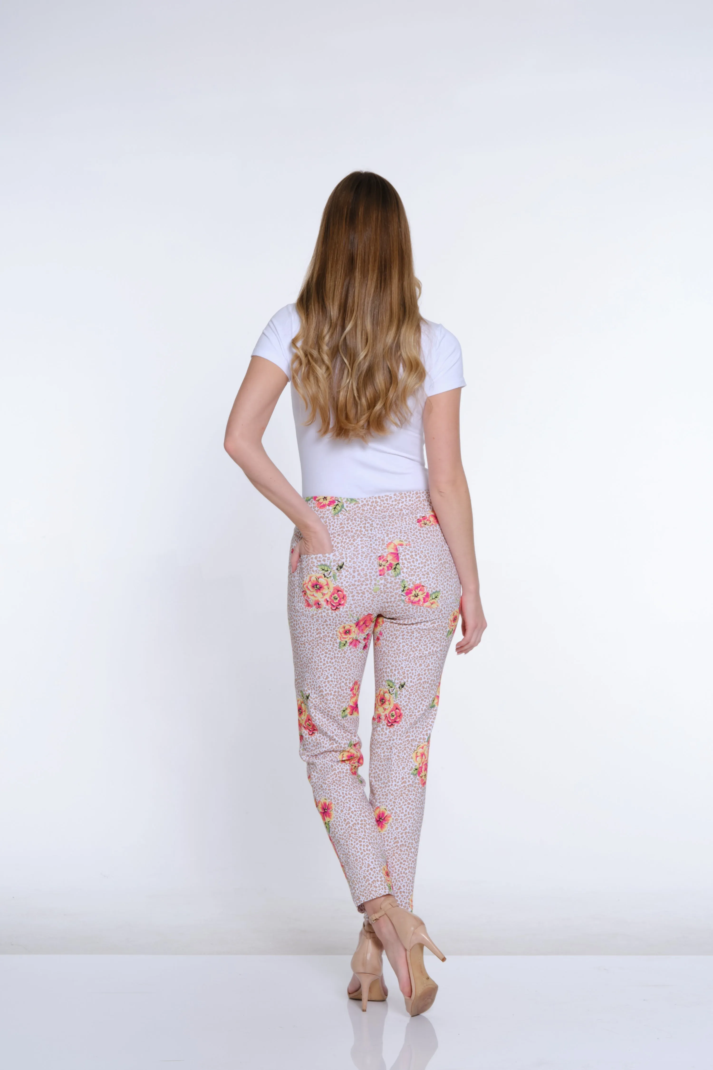 Print Ankle Pant - Floral Multi sold by SlimSation product image thumbnail 3