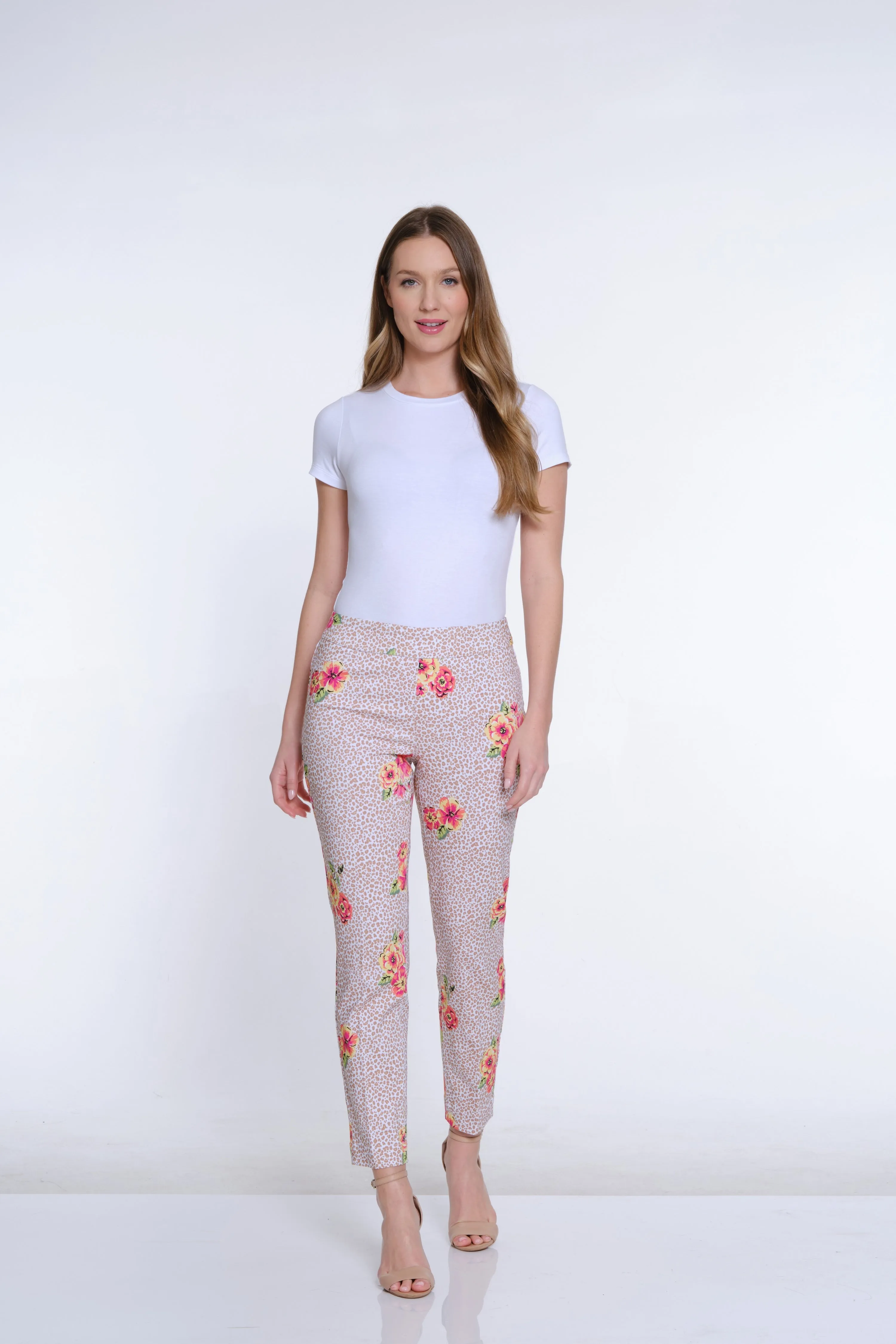 Print Ankle Pant - Floral Multi sold by SlimSation product image thumbnail 4