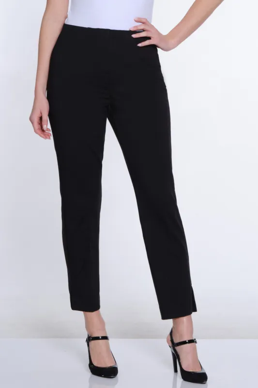 Terry Knit Ankle Pant - Black sold by SlimSation