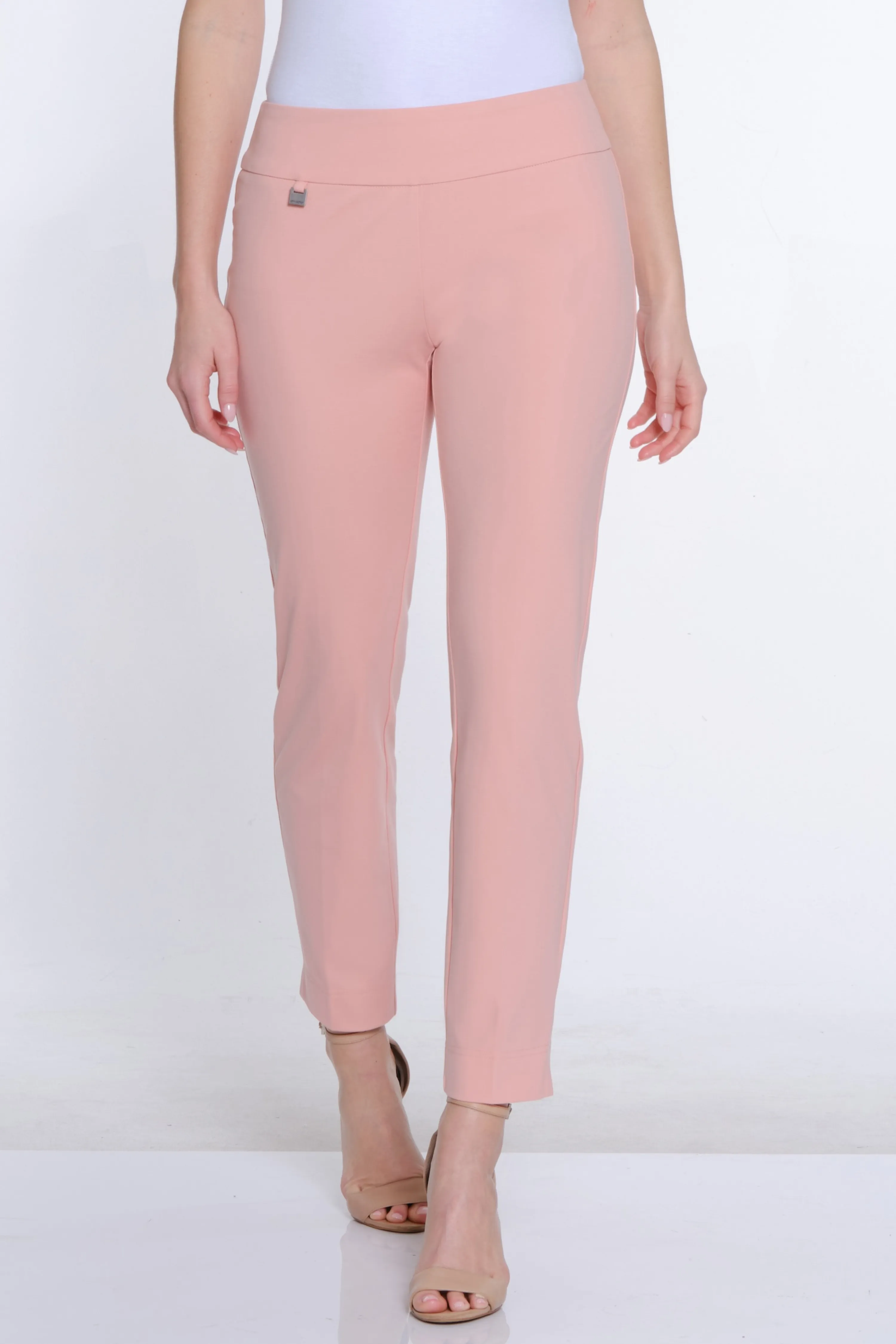 Ease-Y-Fit Knit Ankle Pant - Blush sold by SlimSation