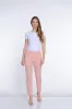 Ease-Y-Fit Knit Ankle Pant - Blush sold by SlimSation