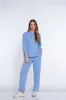 Jacquard Knit Ankle Pant - Women's - Cornflower sold by SlimSation