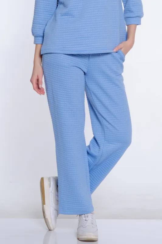 Jacquard Knit Ankle Pant - Women's - Cornflower sold by SlimSation