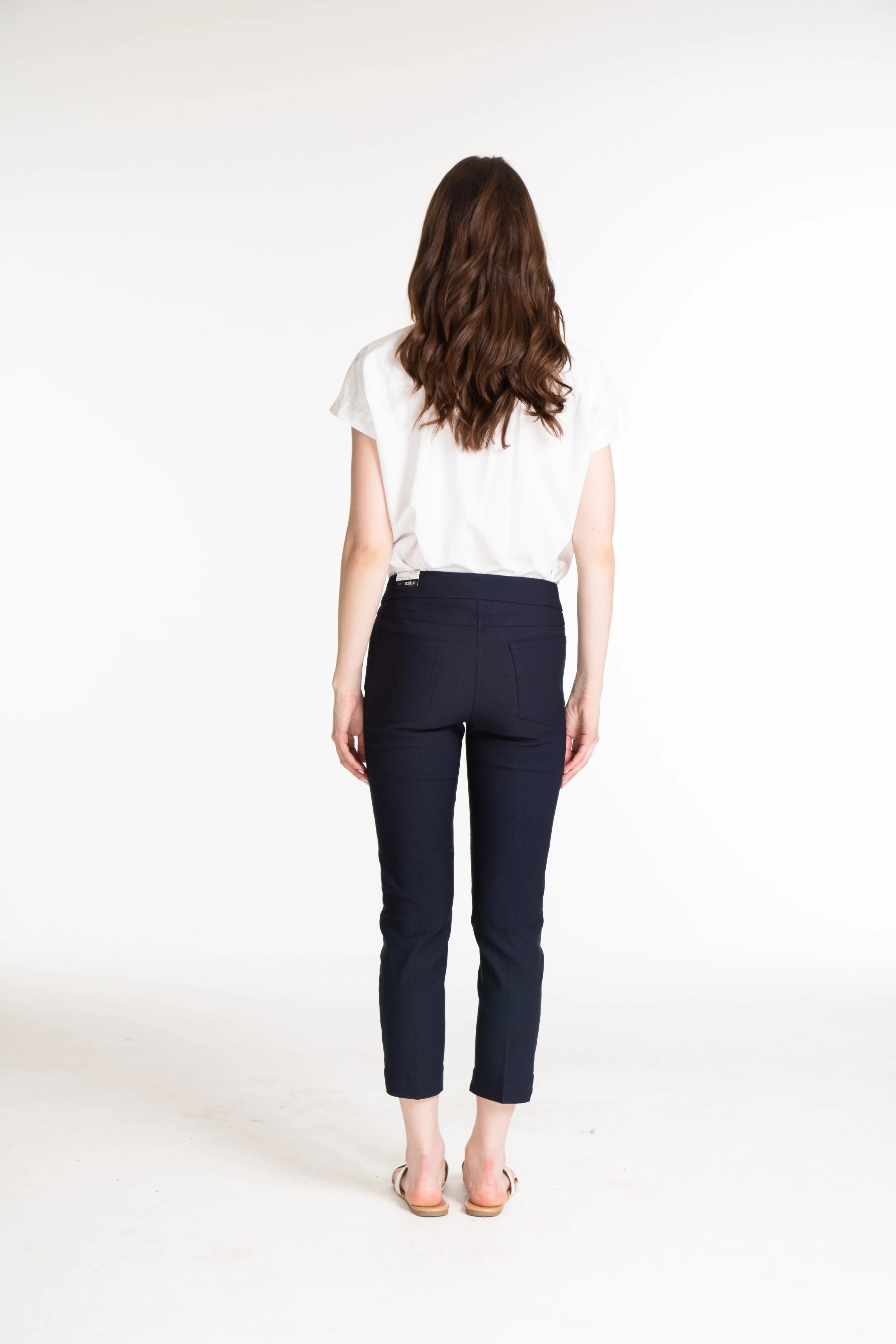 Plus Pull-On Crop Pant With Real Front & Back Pockets - Midnight sold by SlimSation product image thumbnail 2