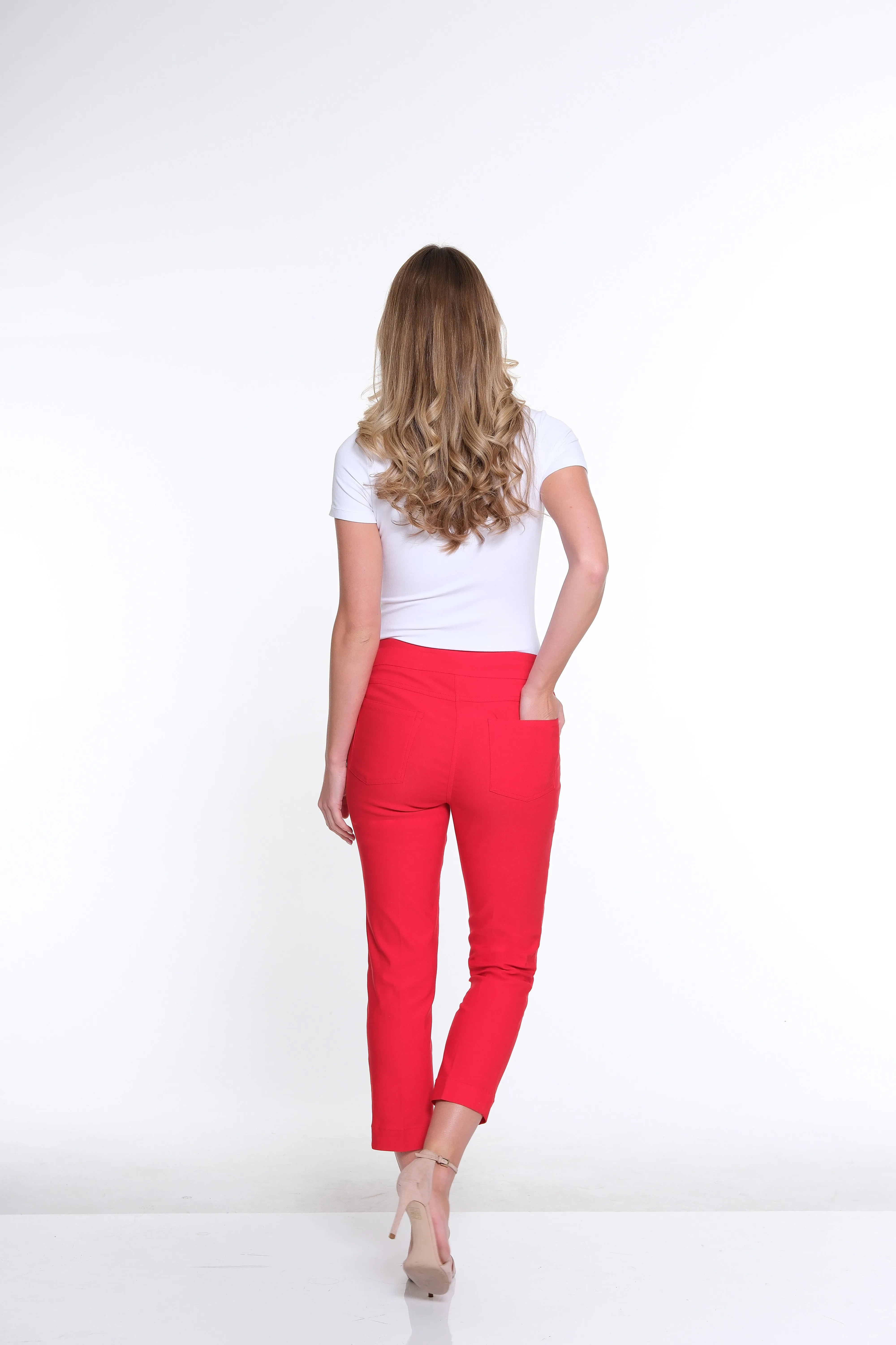 Plus Size Pull-On Crop Pant With Real Front & Back Pockets - Poppy sold by SlimSation product image thumbnail 5