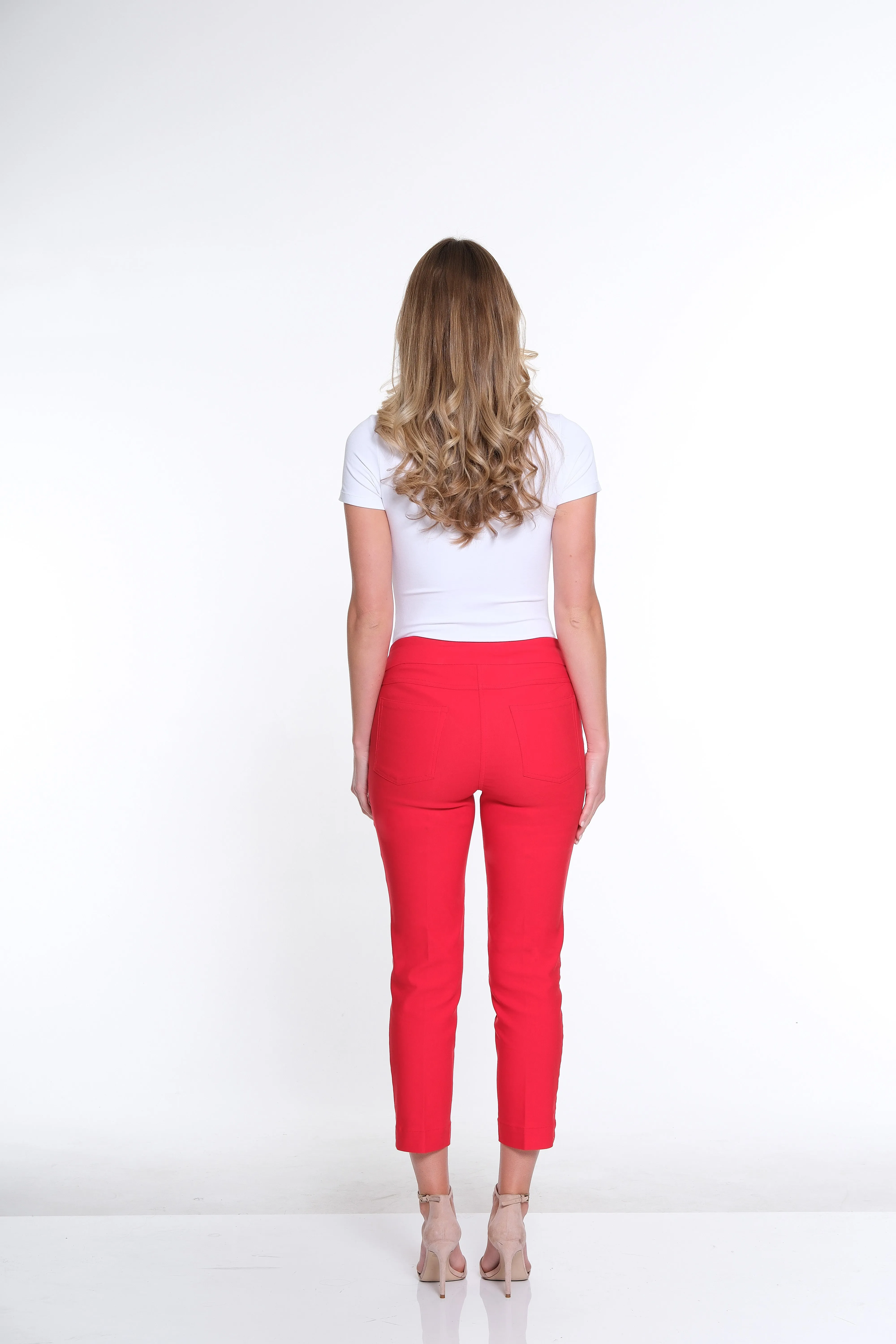 Plus Size Pull-On Crop Pant With Real Front & Back Pockets - Poppy sold by SlimSation product image thumbnail 3