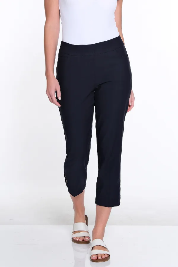 3-Strap Hem Crop Pant - Midnight Blue sold by SlimSation