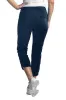 Dolphin Hem Crop Pants - Midnight Blue sold by SlimSation