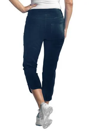 Dolphin Hem Crop Pants - Midnight Blue sold by SlimSation product image thumbnail 3