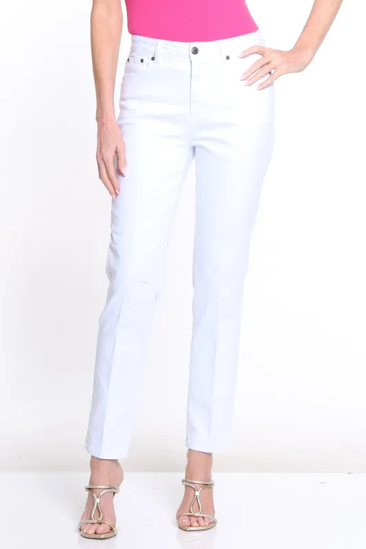 Classic Denim Ankle Jean - White sold by SlimSation