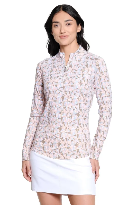 Tempo Long Sleeve Mock made by Sport Haley