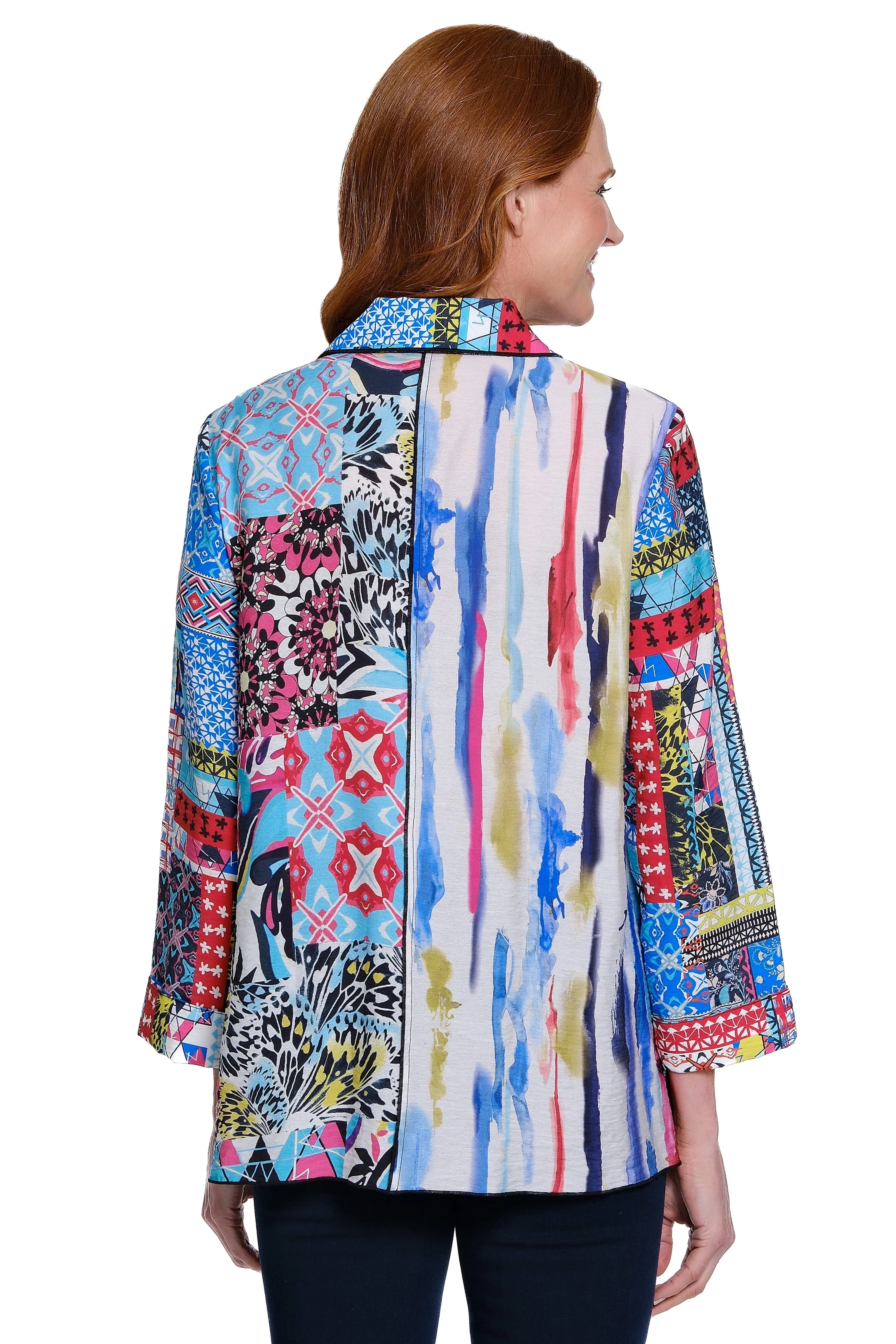 Print Tunic with Chest Pockets - Plus - Multi sold by SlimSation product image thumbnail 2