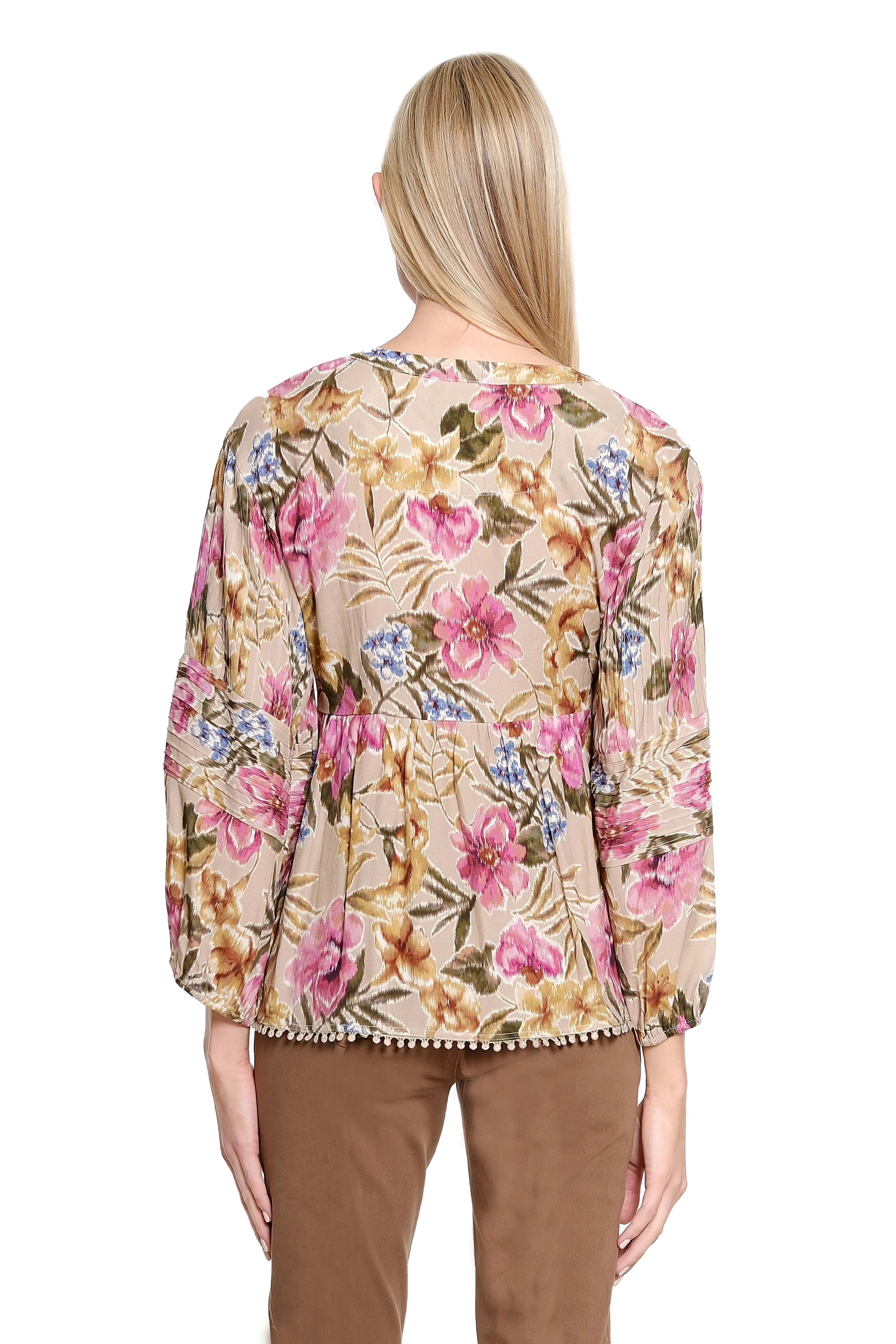 Pintuck Detail Pullover Top - Multi sold by SlimSation product image thumbnail 2