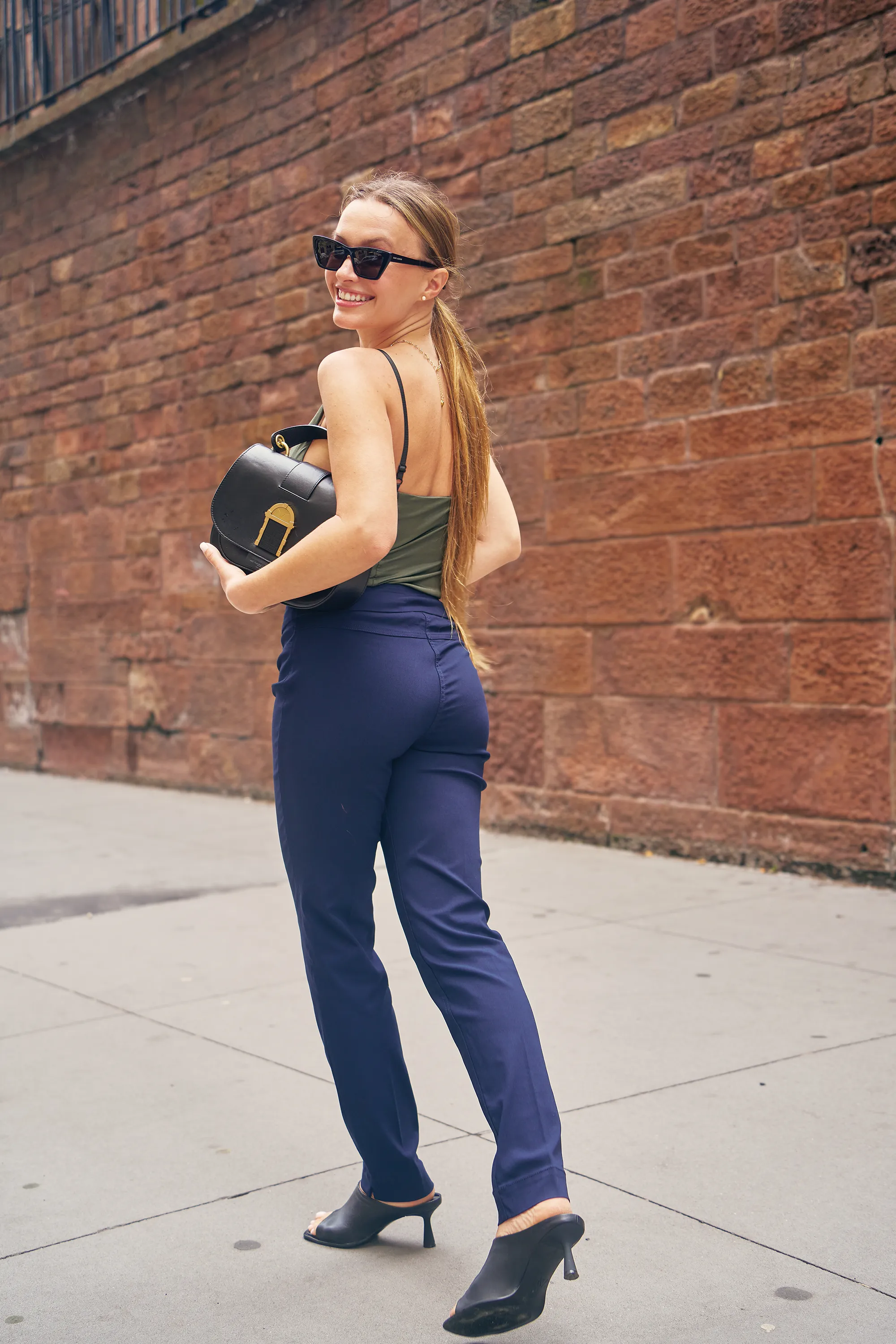 Pull-On Narrow Leg Pant - Midnight Blue sold by SlimSation product image thumbnail 4