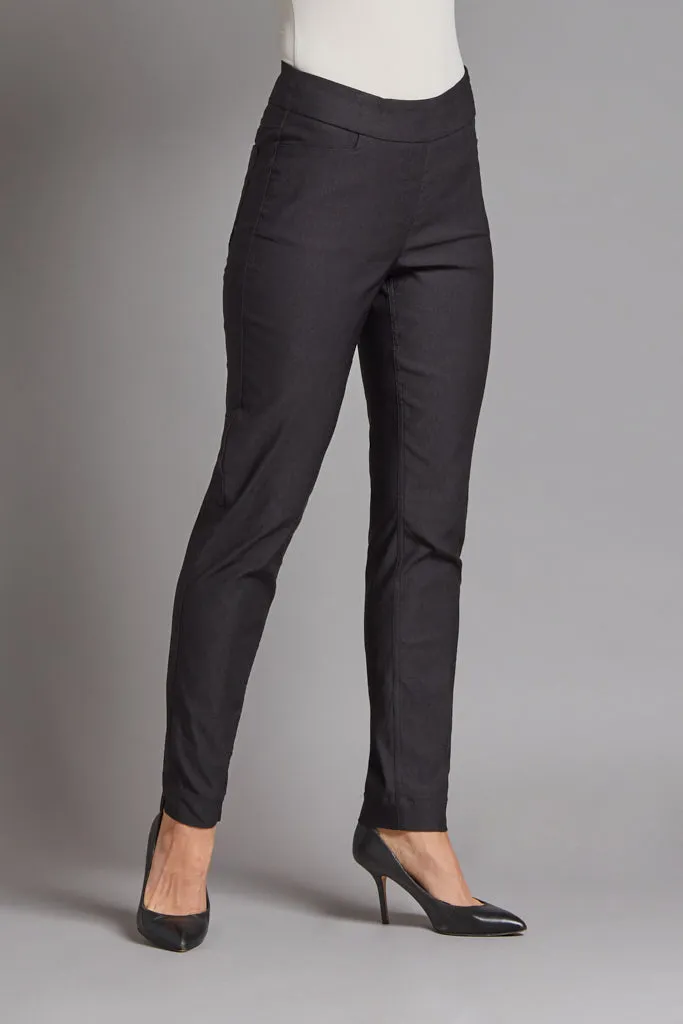 Petite Solid Fine Line Twill Ankle Pant - Midnight Blue sold by SlimSation product image thumbnail 3