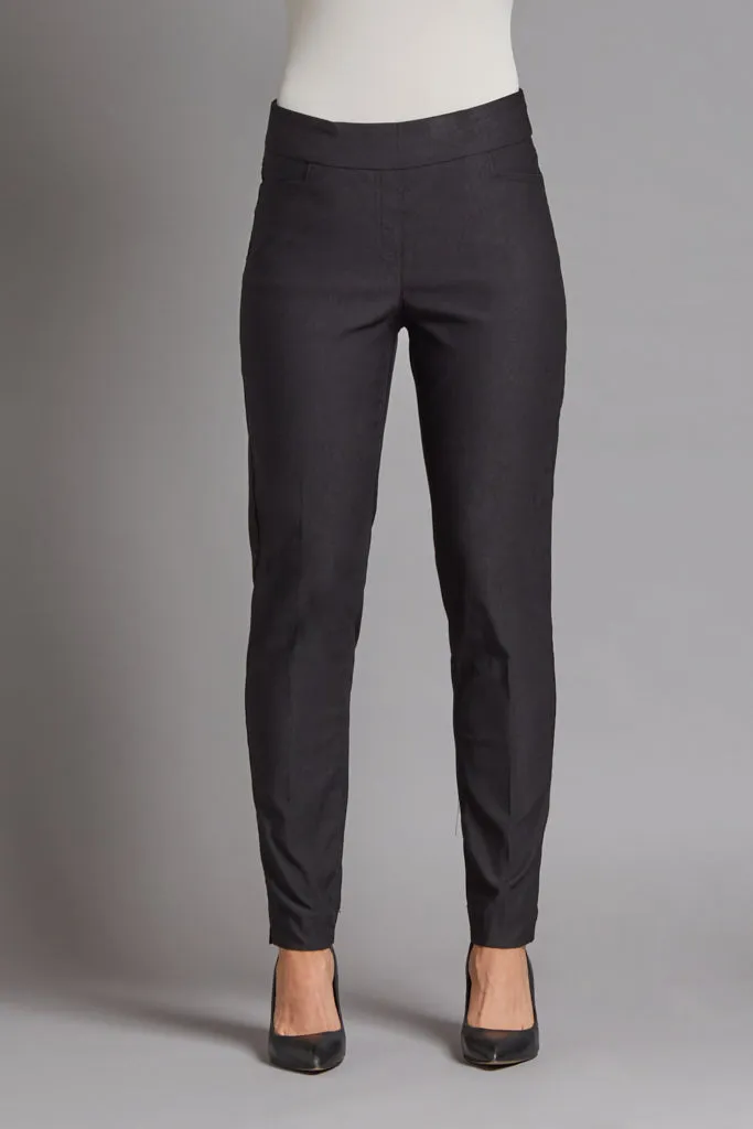Petite Solid Fine Line Twill Ankle Pant - Midnight Blue sold by SlimSation product image thumbnail 2