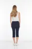 Pull-On Midnight Blue Capri Pants With Pockets sold by SlimSation