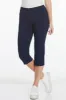 Pull-On Midnight Blue Capri Pants With Pockets sold by SlimSation