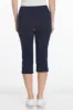 Pull-On Midnight Blue Capri Pants With Pockets sold by SlimSation