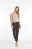 Pull On Ankle Pants - Chocolate Brown sold by SlimSation