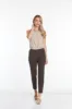 Pull On Ankle Pants - Chocolate Brown sold by SlimSation
